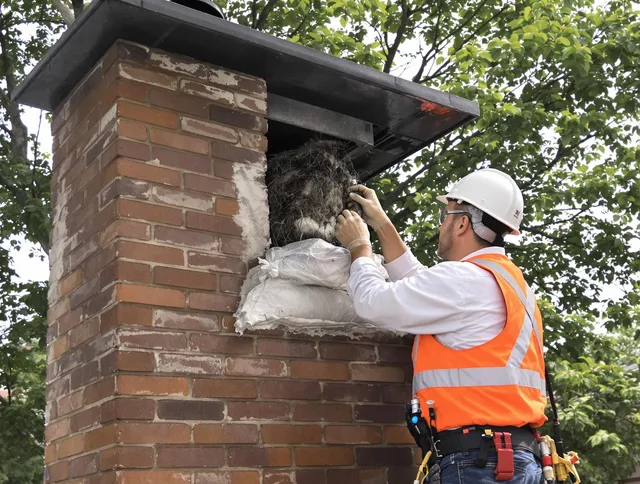 Humane removal of debris and animals by North Castle Chimney Sweep in North Castle, NY
