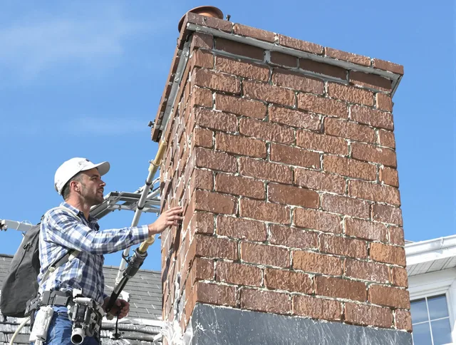 Brickwork for a chimney rebuild by North Castle Chimney Sweep in North Castle, NY