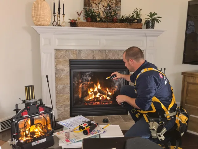 Safety-focused fireplace inspection by North Castle Chimney Sweep in North Castle, NY