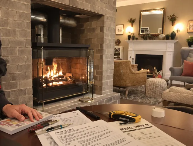North Castle Chimney Sweep verifying fireplace safety measures in North Castle, NY